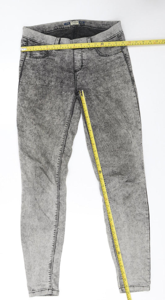 Womens UK Size 10 Pull & Bear Slim Fit Skinny Grey Jeans