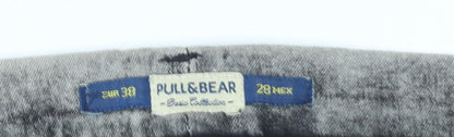 Womens UK Size 10 Pull & Bear Slim Fit Skinny Grey Jeans