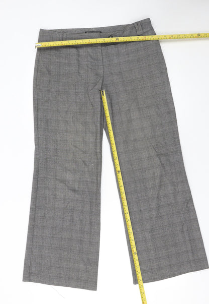 Womens UK Size 12 Marks and Spencer Regular Fit Dress Pants Grey Trousers
