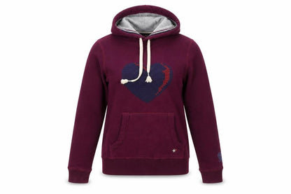 Womens UK Size S Hilfiger Denim Purple Pullover Hoodie