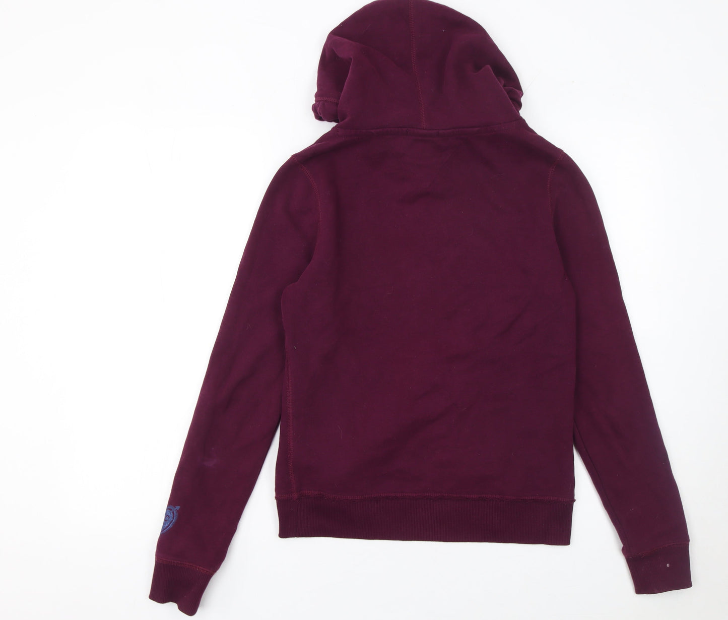 Womens UK Size S Hilfiger Denim Purple Pullover Hoodie
