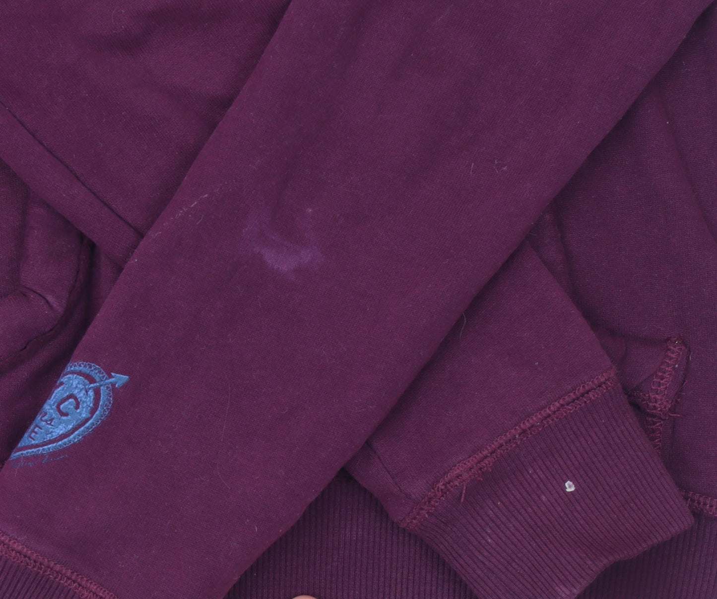 Womens UK Size S Hilfiger Denim Purple Pullover Hoodie
