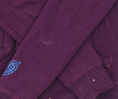 Womens UK Size S Hilfiger Denim Purple Pullover Hoodie