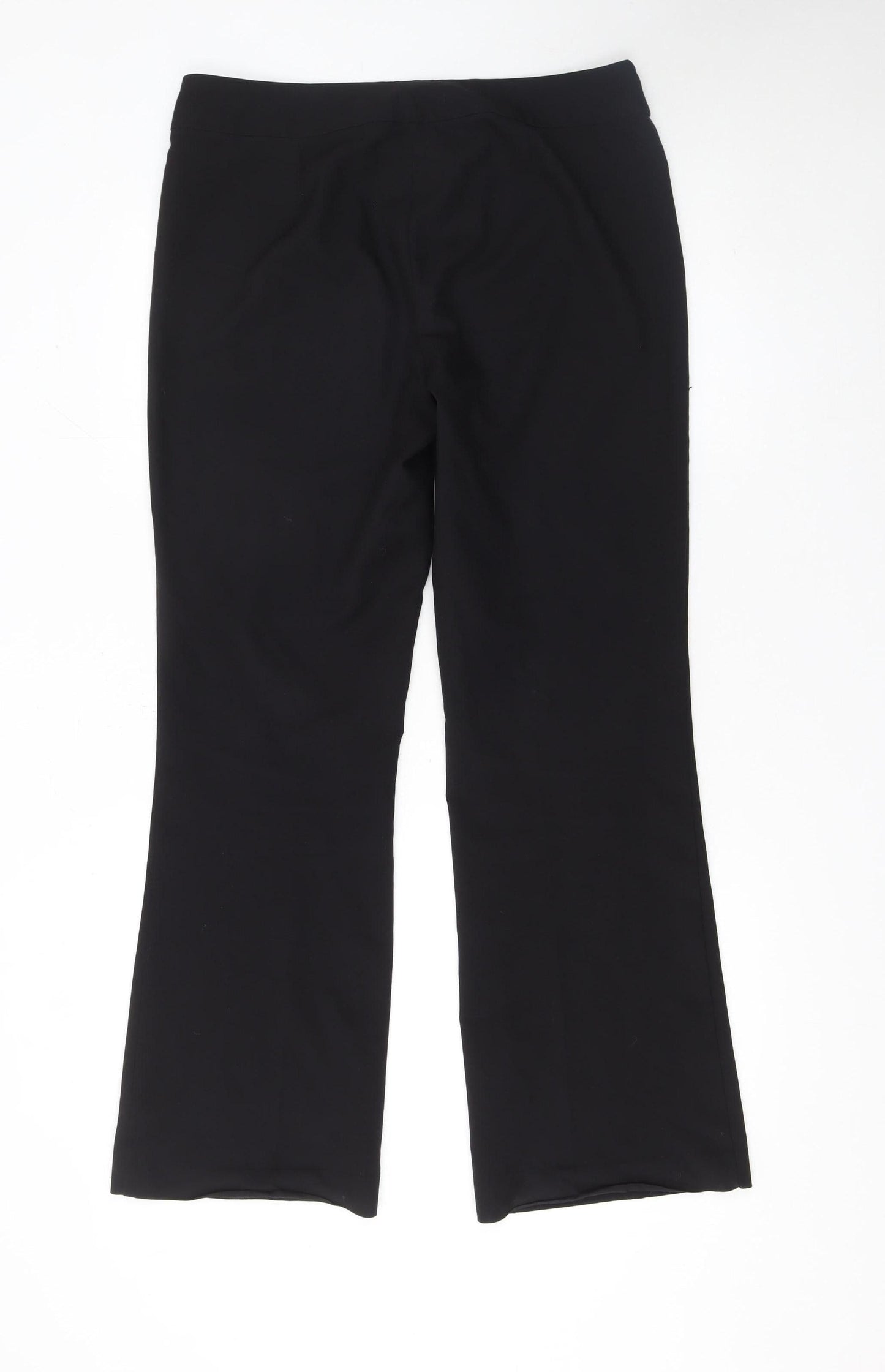 Womens UK Size 12 George Regular Fit Dress Pants Black Trousers
