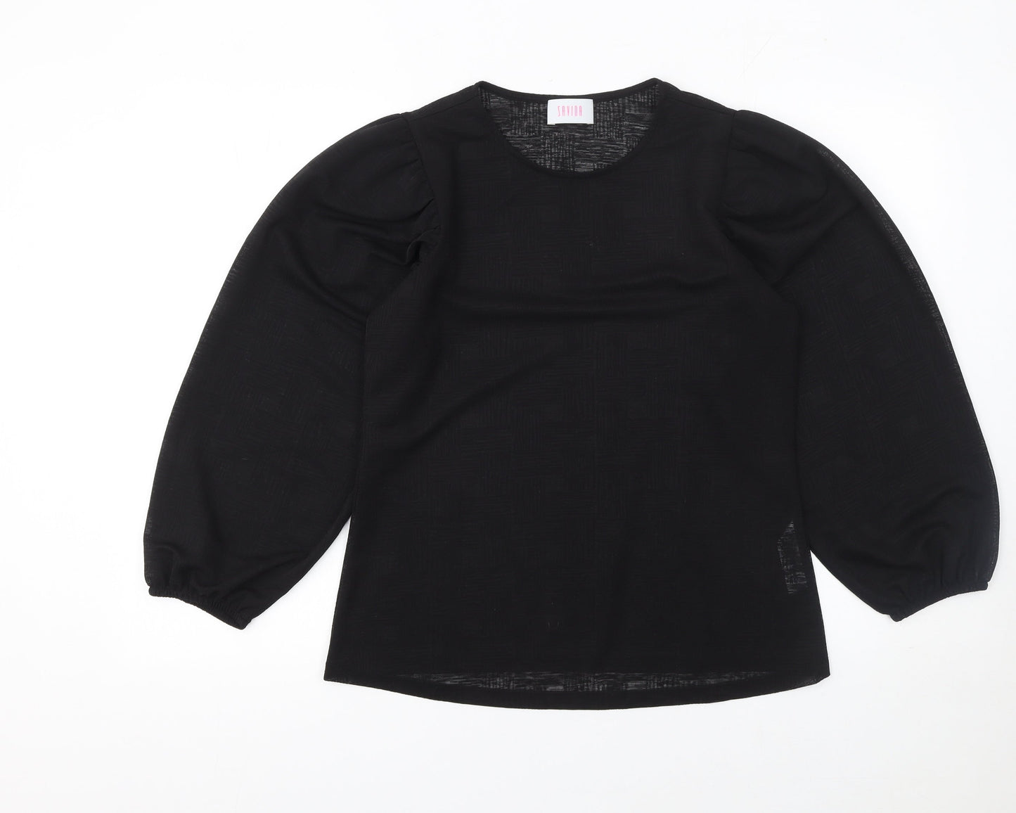 Womens UK Size 12 Savida Black Basic Blouse