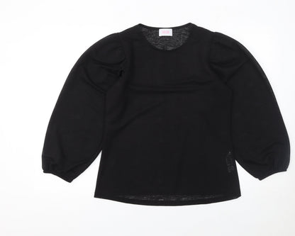 Womens UK Size 12 Savida Black Basic Blouse