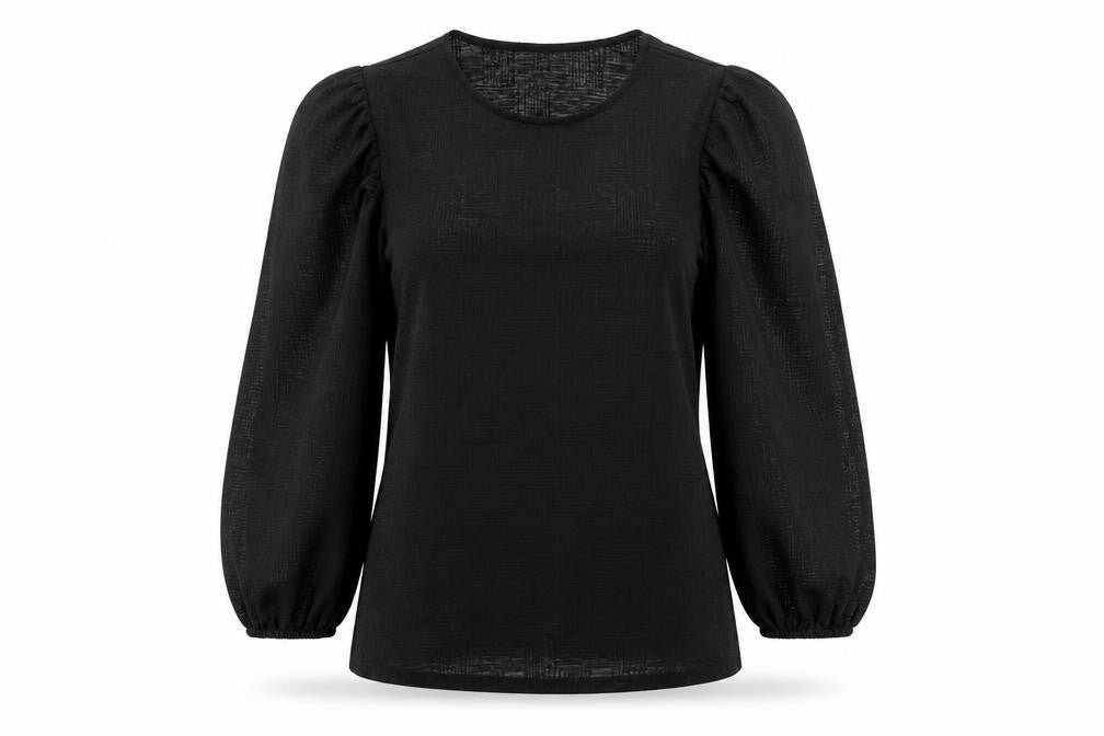 Womens UK Size 12 Savida Black Basic Blouse