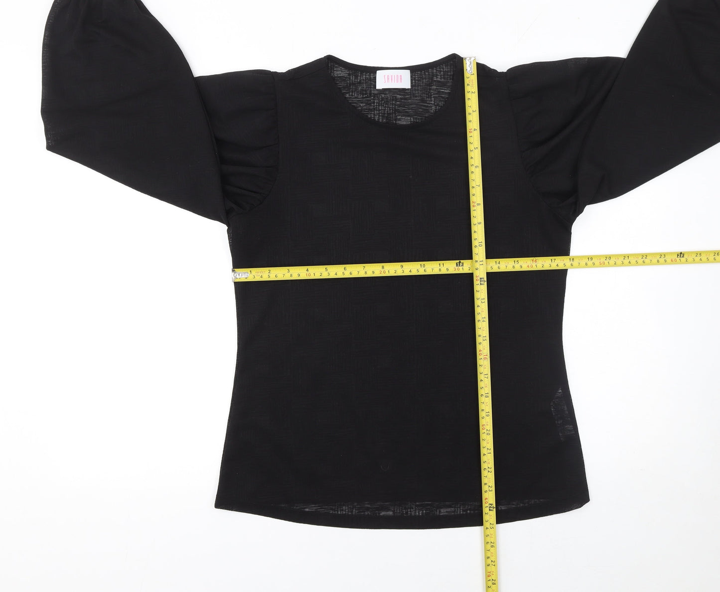 Womens UK Size 12 Savida Black Basic Blouse