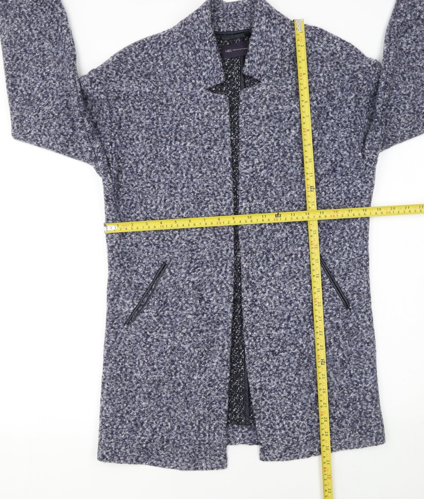 Womens UK Size 8 Marks and Spencer Blue Cardigan Jumper