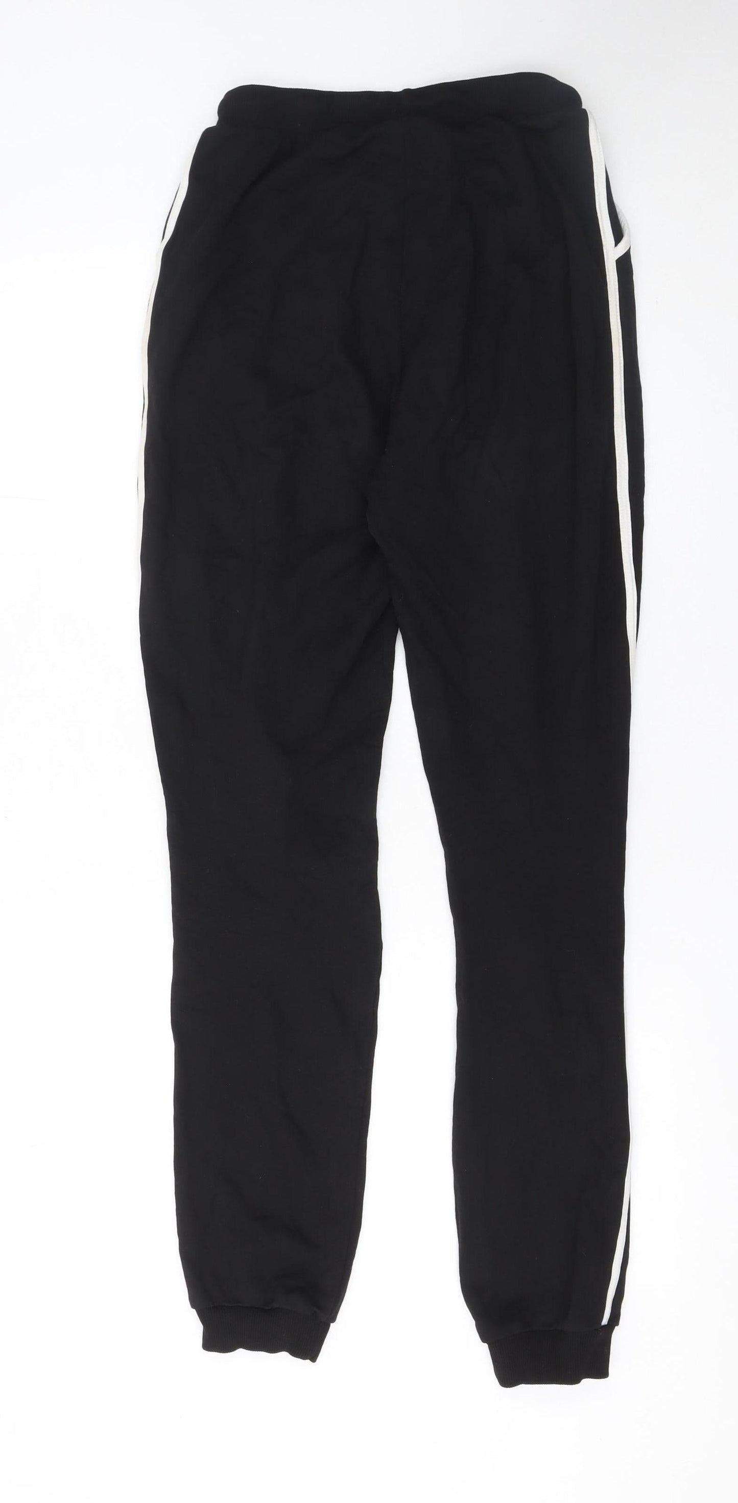 Womens UK Size 8 ASOS Regular Fit Jogger Black Trousers