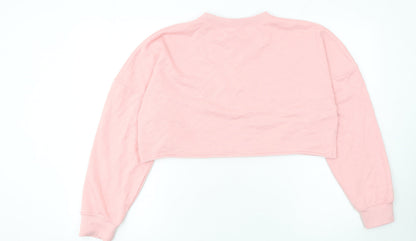 Womens UK Size 12 Missguided Pink Pullover Sweatshirt