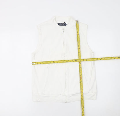 Womens UK Size 12 Maine New England Ivory Vest Sweatshirt