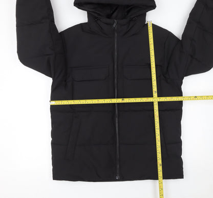 Mens UK Size M ONLY & SONS Black Puffer Jacket