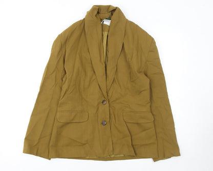 Womens UK Size 12 Helium Regular Brown Blazer