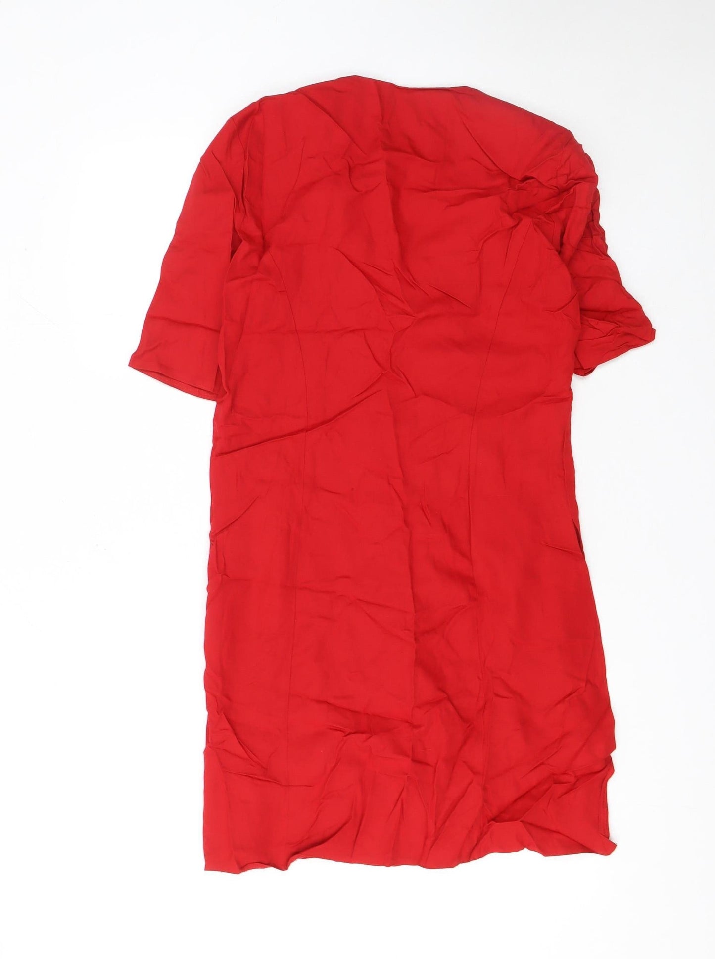 Womens UK Size 10 I.Q. Regular Red Suit Top