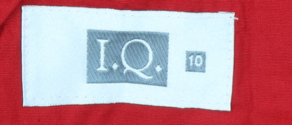 Womens UK Size 10 I.Q. Regular Red Suit Top