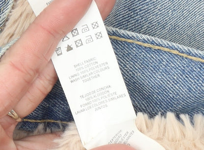 Womens UK Size 6 Denim Co. Blue Basic Jacket