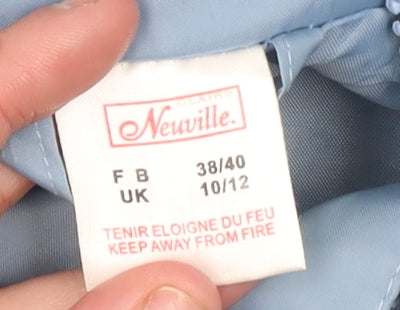 Womens UK Size 10 Neuville Blue Rain Coat