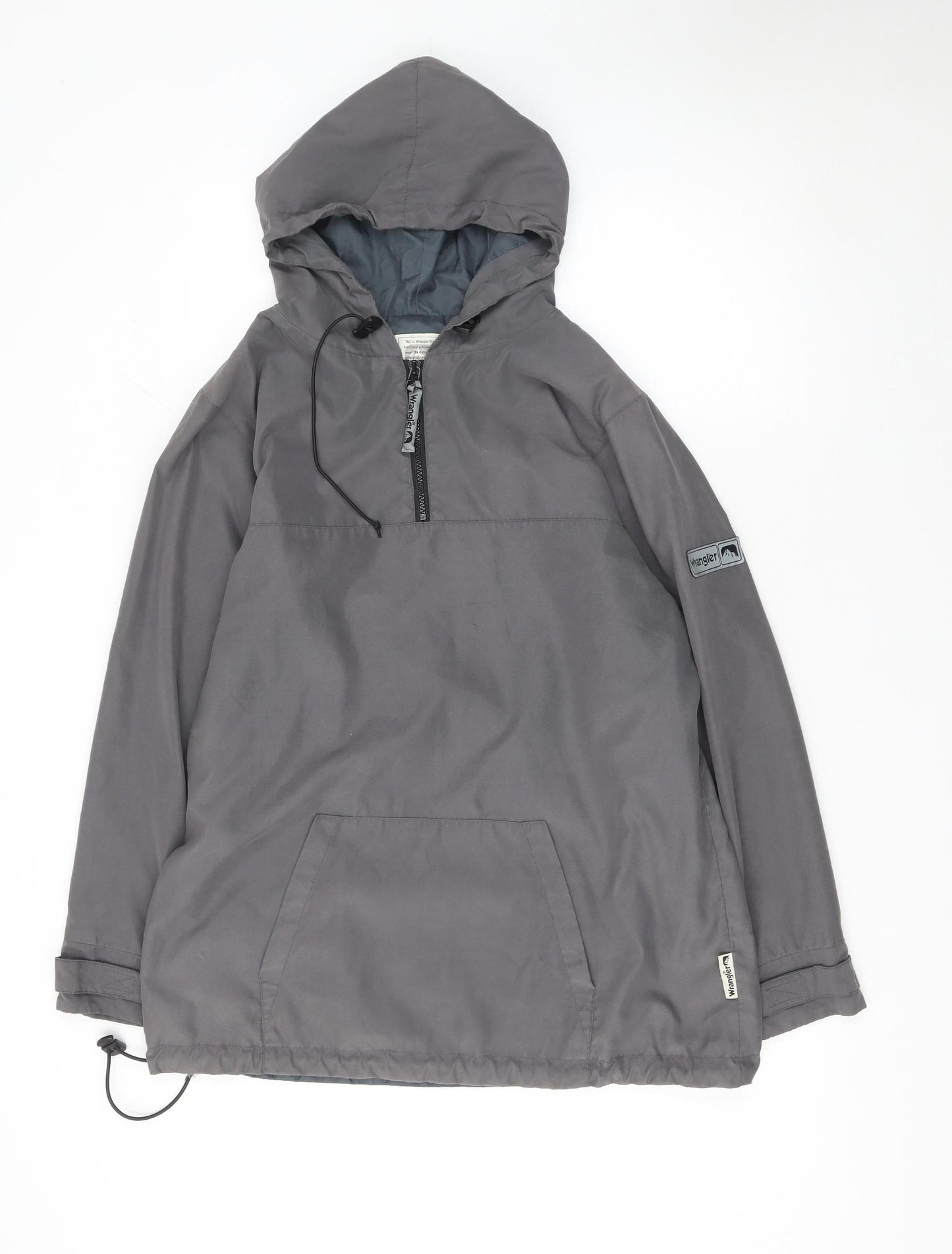 Mens UK Size L Wrangler Grey Anorak Coat