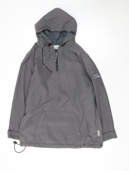 Mens UK Size L Wrangler Grey Anorak Coat
