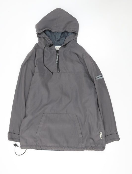 Mens UK Size L Wrangler Grey Anorak Coat