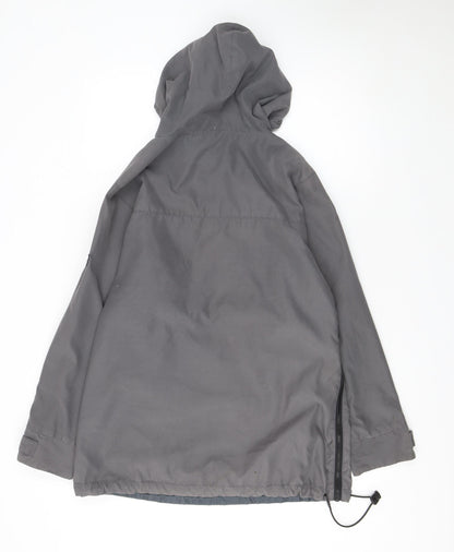 Mens UK Size L Wrangler Grey Anorak Coat