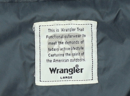 Mens UK Size L Wrangler Grey Anorak Coat