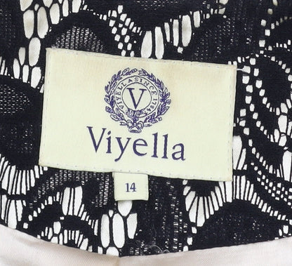 Womens UK Size 14 Viyella Black Blazer