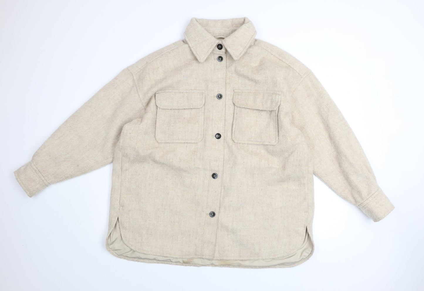 Mens UK Size L H&M Beige Basic Jacket