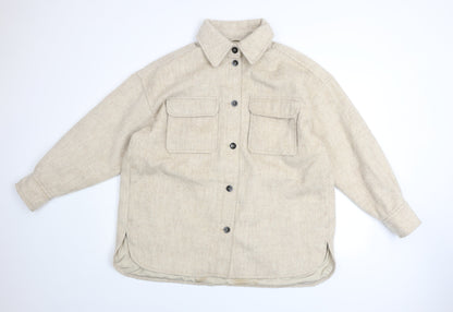 Mens UK Size L H&M Beige Basic Jacket