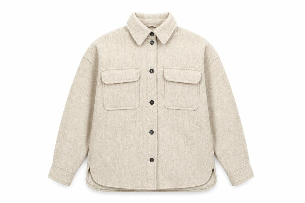 Mens UK Size L H&M Beige Basic Jacket