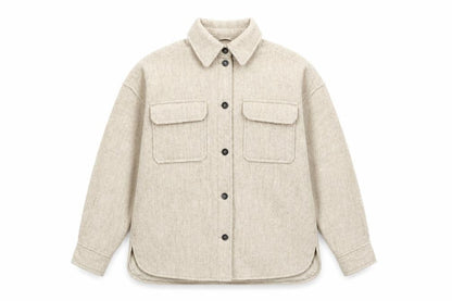 Mens UK Size L H&M Beige Basic Jacket