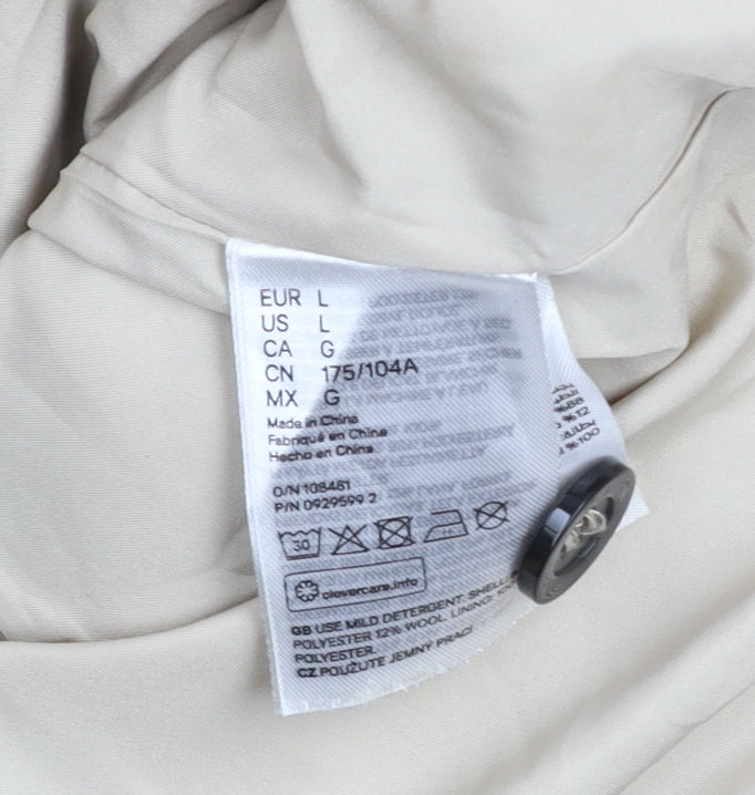 Mens UK Size L H&M Beige Basic Jacket