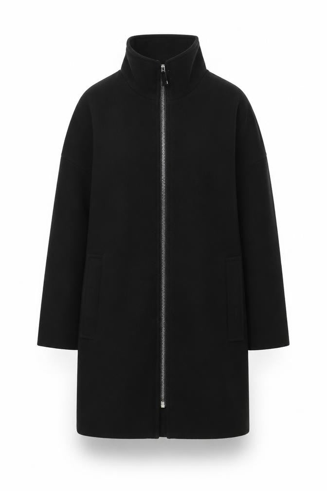Womens UK Size S Jacqueline de Yong Black Overcoat