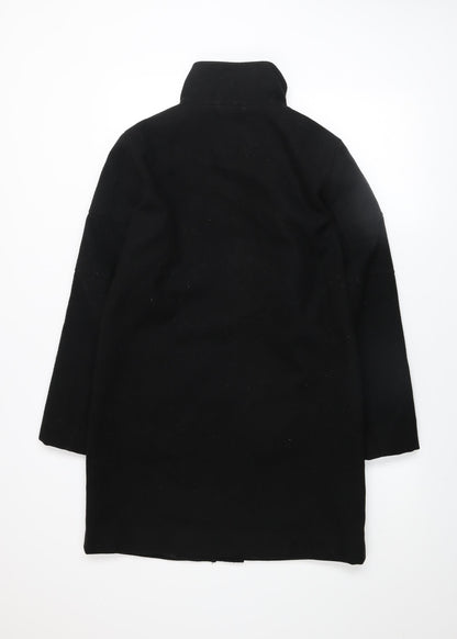Womens UK Size S Jacqueline de Yong Black Overcoat