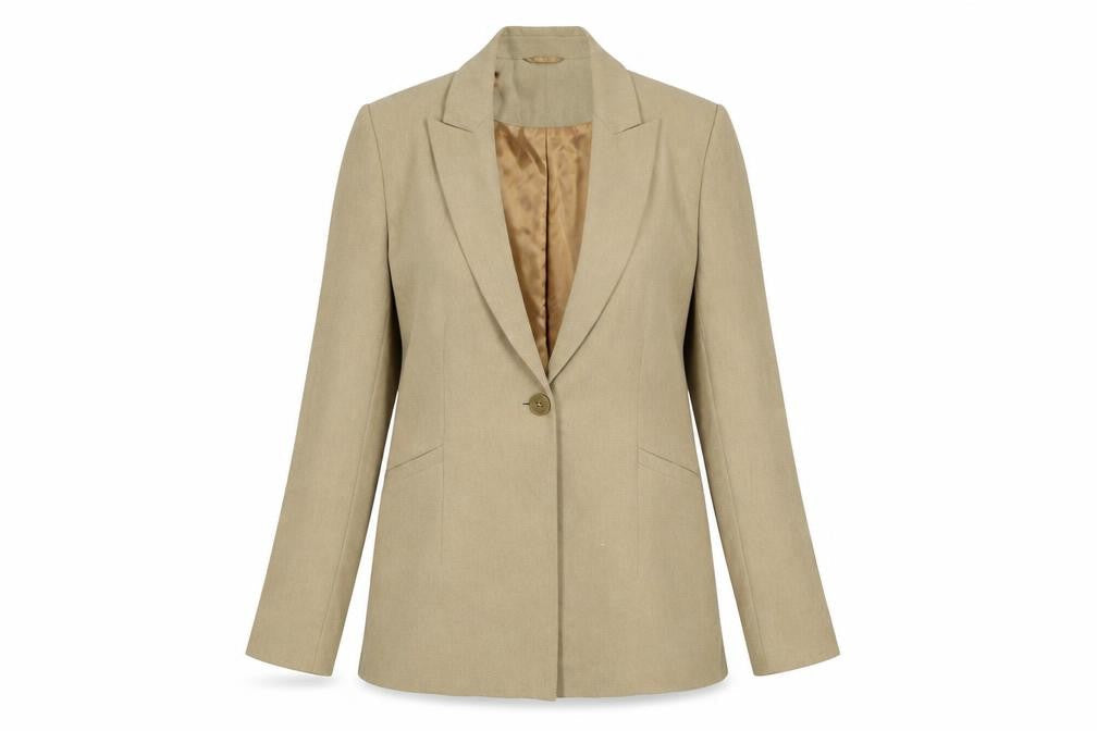 Womens UK Size 10 Principles Petites Beige Blazer
