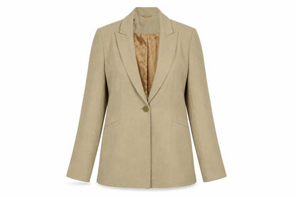 Womens UK Size 10 Principles Petites Beige Blazer
