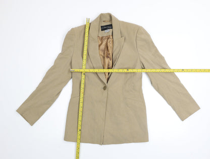 Womens UK Size 10 Principles Petites Beige Blazer