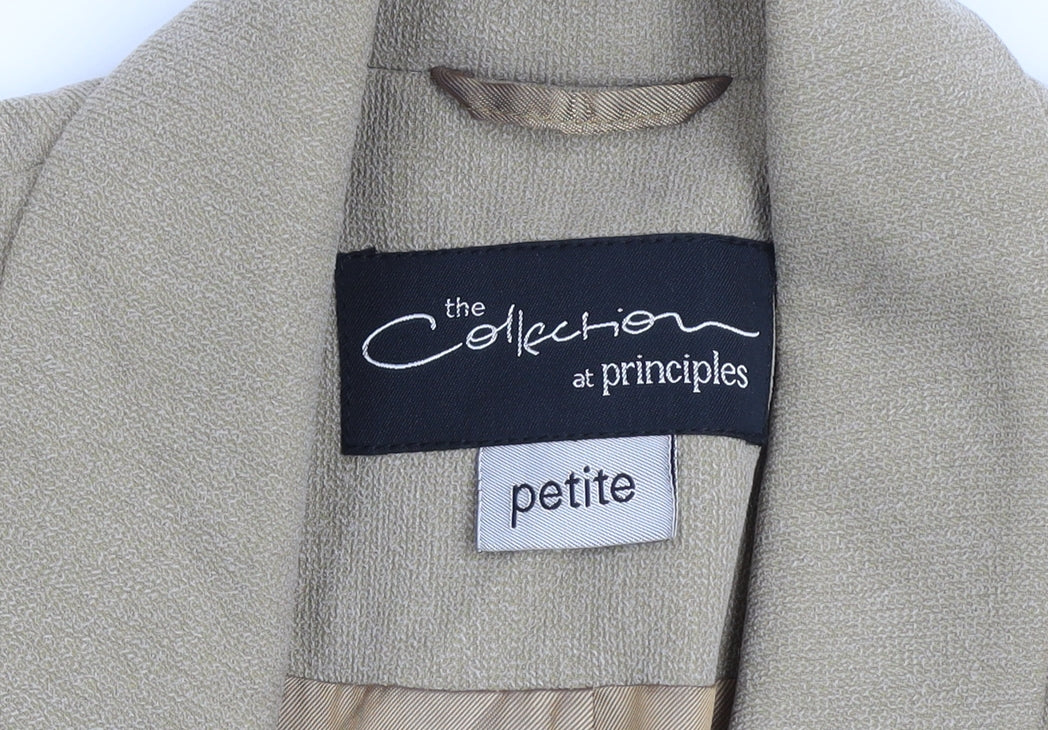 Womens UK Size 10 Principles Petites Beige Blazer