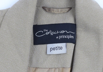 Womens UK Size 10 Principles Petites Beige Blazer