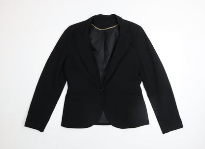 Womens UK Size 14 Dorothy Perkins Regular Black Blazer