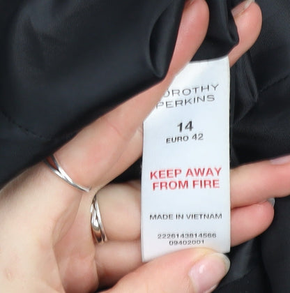 Womens UK Size 14 Dorothy Perkins Regular Black Blazer