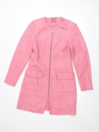 Womens UK Size 10 Marks and Spencer Pink Overcoat
