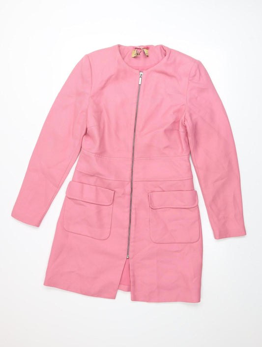 Womens UK Size 10 Marks and Spencer Pink Overcoat