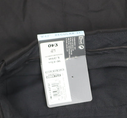 Marks and Spencer Men's Black Regular Fit Dress Pants Size 42R
