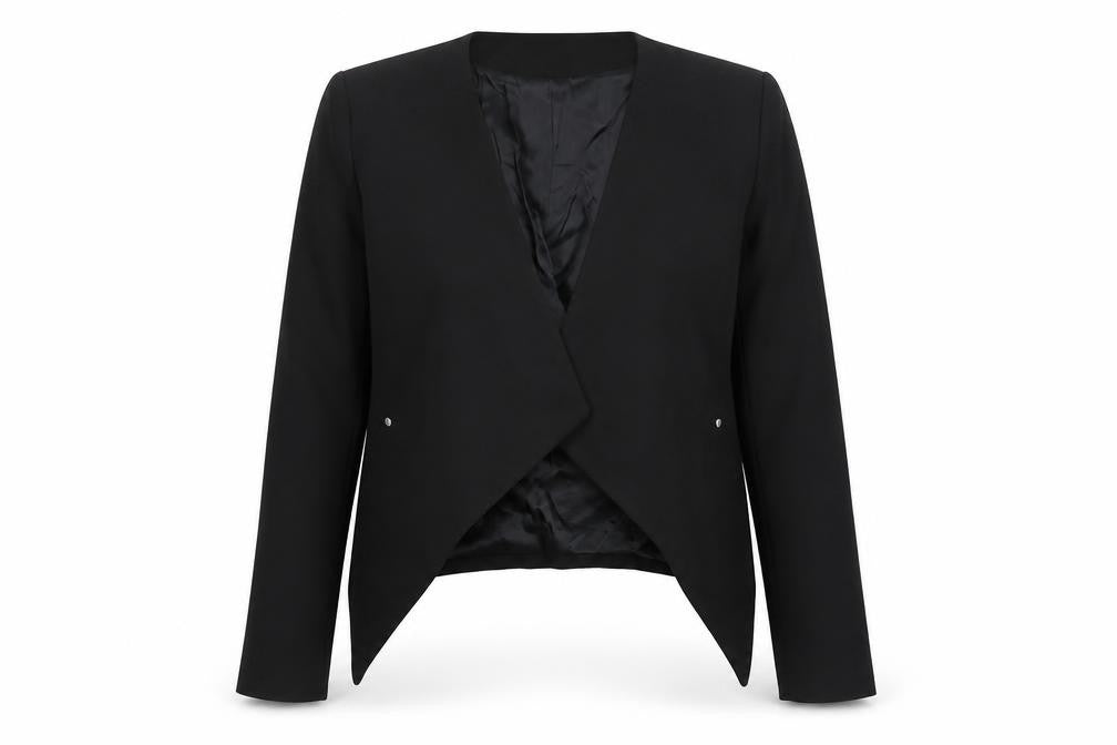 Womens UK Size 8 H&M Black Basic Jacket
