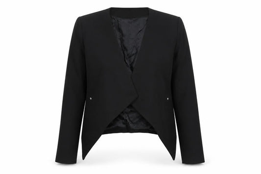 Womens UK Size 8 H&M Black Basic Jacket