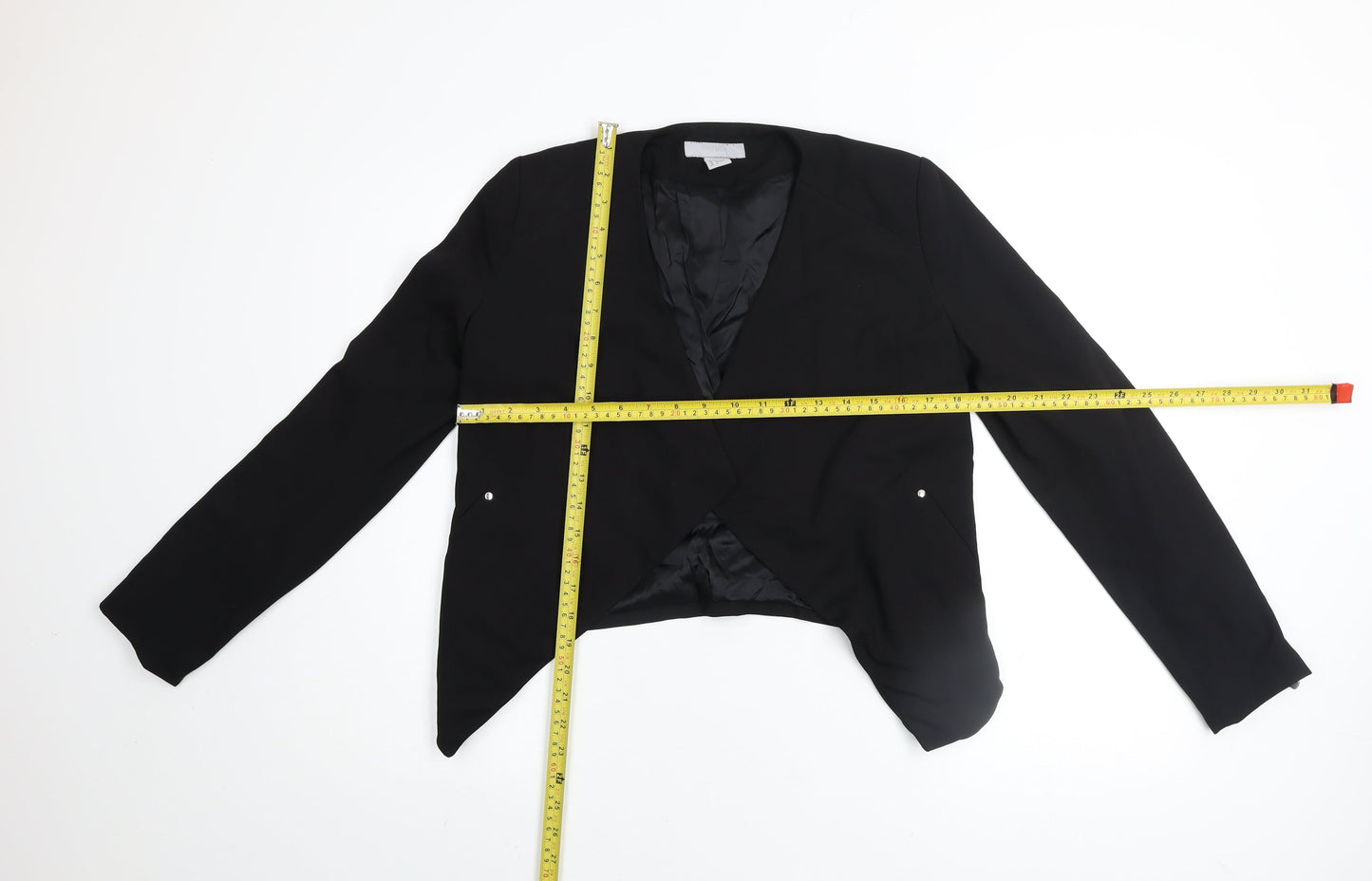 Womens UK Size 8 H&M Black Basic Jacket