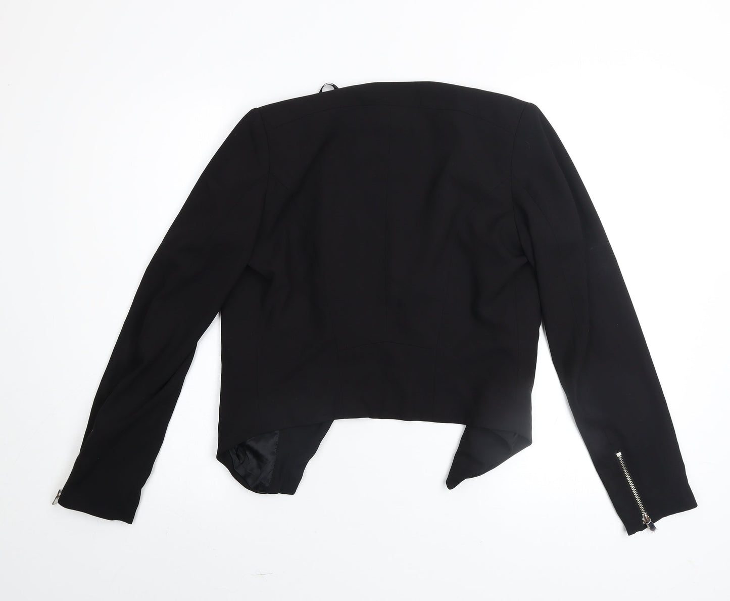 Womens UK Size 8 H&M Black Basic Jacket