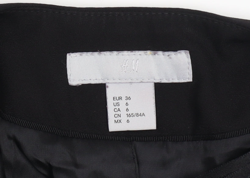 Womens UK Size 8 H&M Black Basic Jacket